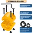 thumbnail image 3 of ORUYROP Winch Cable Hook Stopper, Silicone Rubber Stopper Protects Synthetic Winch Rope, Towing Hook, Cable Line for ATV UTV, Yellow, 3 of 6