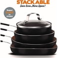 thumbnail image 5 of Batterie de Cuisine Antiadhésive 5 Pièces Gotham Steel Mini StackMaster – Gain de Place, Compatible Lave-Vaisselle, 5 of 5