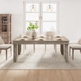 thumbnail image 3 of Farmhouse Dining Table for 6-8 People, 71" Large Wood Rustic Rectangular Dinner Table, Large Kitchen and Dining Room Furniture for Living Room, Restaurant, Apartment, 3 of 23