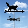 thumbnail image 1 of Metal Weather Vane Garden Stake Decorative Wind Direction Indicator Roof Mount Outdoor Measuring Tool Easy Use for Yard and, 1 of 3