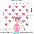 thumbnail image 3 of Elegant Korean-Inspired Door Curtain with Adorable Pink Heart & Creative Cloud Patterns - Versatile High-Quality Fabric Partition for Doors/Windows, Easy Installation, Adds Warm Charm to Any Room, 3 of 6
