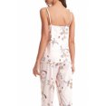 thumbnail image 4 of SUNSIOM Women's Fall Loungewear Set, Lace Patchwork Cami Tops + Pants + Robe 3 Pieces Sleepwear, 4 of 9