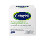 Cetaphil Hydrating Night Cream | Made with Hyaluronic Acid Extract | 24Hr Intense Hydration | For Dry and Sensitive Skin | Fragrance-Free