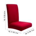 thumbnail image 3 of TopLLC Chair Covers for Dining Room, Stretch Solid Color Chair Slipcovers, Soft Breathable Dust-proof Spandex Decorative Seat Cover Elastic Removable Washable Universal Chair Protector for Kitchen, 3 of 6