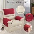 thumbnail image 4 of Todaioua Checkered Pattern Sofa Armrest Cover, Headrest Cover for Recliner Chair Arm Cover, Armchair Slipcover with 2 Storage Pockets, Furniture Protector for Sofa Couch, 4 of 8