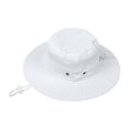 thumbnail image 2 of Bucket Hat Solid Color Mesh Patched Polyester Travel Hiking Fisherman Hat for Kids, 2 of 8