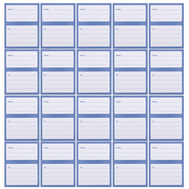 Shisuyan Shipping Label Stickers Blue 150Pcs 3.3X1.9In