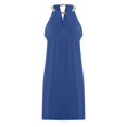 thumbnail image 4 of Weiqiqre Robes pour Femmes Grande Taille Solde de Feu Mode Femmes Été Aguichant Décontractée Sans Manches à Col Licou Robe Unie, 4 of 7