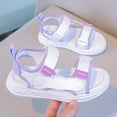 thumbnail image 5 of Liyamei Girls' Fashion Soft Sole Toe Sandals For Summer Purple 12.5, 5 of 5