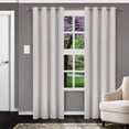 thumbnail image 4 of Superior Solid Textured Blackout Curtain Set of 2 52″ x 84″, 4 of 5