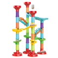 thumbnail image 2 of A 50Pc Slide Block Marble Run Game - Diy Building Toy With 30 Balls, Educational Stem Fun For Kids, Plastic Material, 2 of 8