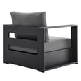 thumbnail image 4 of Modway Tahoe Outdoor Patio Powder-Coated Aluminum 4-Piece Set in Gray Charcoal, 4 of 10