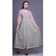 thumbnail image 2 of Bimba Anarkali Kurta Printed Long Maxi Dress IndianKurtisFor Women Party Wear, 2 of 6