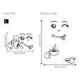 thumbnail image 4 of KITTEHIGM Kitchen Fridge Wall Sticker, Cute Sticker Fridge Happy Delicious Face Kitchen Fridge Wall Refrigerator Vinyl Stickers Cute Home Decor 1 Set Liquidation Pallets #66, 4 of 4