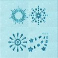 thumbnail image 1 of Ahgly Company Machine Washable Indoor Square Transitional Blue Diamond Blue Area Rugs, 4' Square, 1 of 7