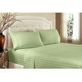 thumbnail image 2 of Home Design 1800 Series Luxurious Hotel Stripe Sheet Sets (Queen, Sage), 2 of 3
