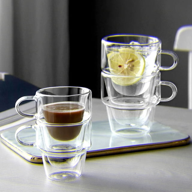 Tasses à Café Isolées à Double Paroi – Ensemble de Verres de 8,79 oz