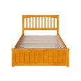thumbnail image 4 of Atlantic Furniture Mission Full Platform Bed with Trundle in Caramel, 4 of 6