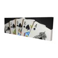 thumbnail image 1 of Jeu de Cartes Pique royal flush Gros Plan - Toile 16"x48 Pouces - Impression sur Demande, 1 of 5