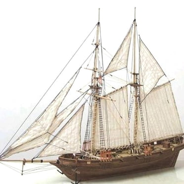 7 Pcs Bricolage Passe-Temps Bateau en Bois, Kits de Voilier en Bois en Bois Maison Bricolage Modèle Décoration Maison Bateau Cadeau Jouet Assemblage Modèle de Bateau Kits Kit de Voilier Déco Jouet Cadeau pour Enfants