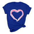 thumbnail image 5 of Pisexur T-shirt de la Saint-Valentin Haut T-shirt de la Saint-Valentin pour Femme Amour Imprimé T-shirt à Manches Courtes Haut à Manches Courtes Col Rond Haut/chemise, 5 of 5