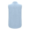 thumbnail image 3 of Besolor Women's Summer Tank Tops Collared Sleeveless Button down Shirts Casual Loose Work Business Blouse, 3 of 6