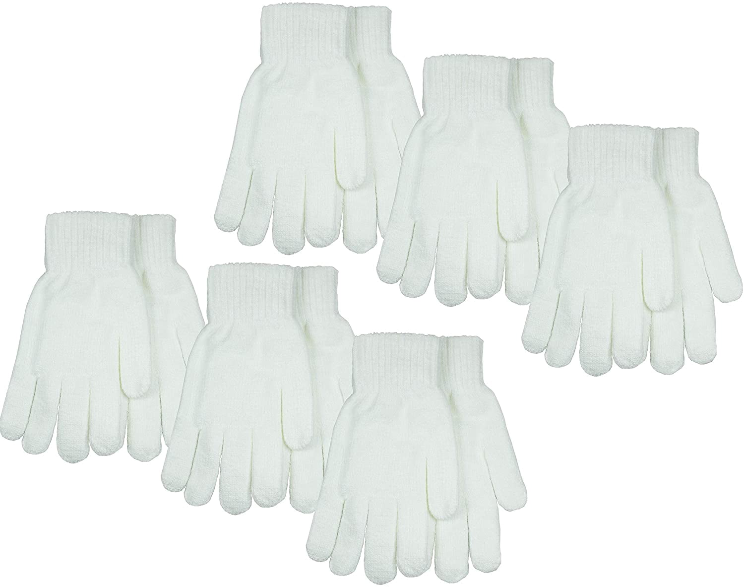 White Cotton Protective Gloves Jewelry Inspection Mittens, Stretchy Work Gloves