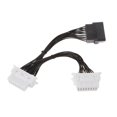 thumbnail image 2 of 16 pin OBD2 OBD 2 OBDii Splitter Extension Cable one Male to Two Female Y Cable for ELM327, 2 of 3