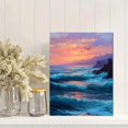 thumbnail image 2 of Qisvanset Night Storm Ocean Canvas Print 12x16 Inch Study Room Decor, 2 of 8
