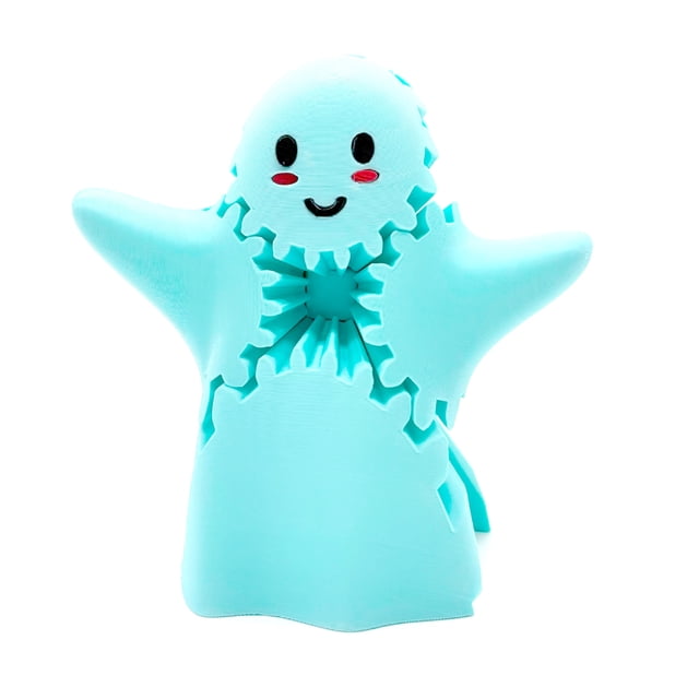 F 3D Printed Ghost Gear Cube Toy For Kids All Ages Fun Puzzle Fidget Gear Rotating Magic Cube Brain Teaser Game Stress Relief Gift For Teens Adults 85G
