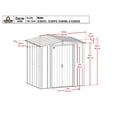 thumbnail image 3 of Arrow 5 x 6 x 6 ft Green Shed, 3 of 7