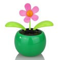 thumbnail image 1 of Solar Powered Dancing Flower Plastic Solar Dancing Flowers 4 Pcs Random Color Solar Powered Dancing Flower Plastic Solar Dancing Flowers Shaking Head Car Office Desk Decoration, 1 of 8