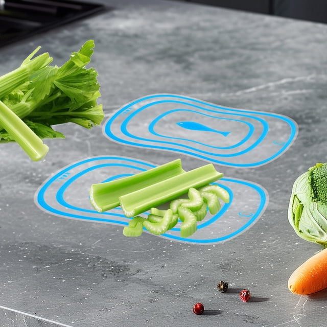 Cagogo under $5 Flexible Chopping Board, Plastic Chopping Board,Flexible Cutting Mat,PE Kitchen Tool,RecTangles Chopping Board,Multifunctional Food Prep Board,Vegetable Fruit Bread Board