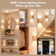 thumbnail image 5 of 2PCS Rechargeable Motion Sensor Indoor Wall Light Sconce - 3 Colors Wireless Up and Down Wall Mount Light, Battery Operated Wall Lamps, 5 of 5