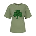 thumbnail image 4 of LUOGENLI T-shirts pour Femme pour Femmes T-shirts pour Femmes de la Saint-Patrick Col Rond Manches Courtes T-Shirt T-shirts pour Femmes T-shirts Graphiques T-shirts de la Saint-Patrick Vert Pâle m, 4 of 4