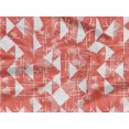thumbnail image 5 of oneOone Rayon Dark Peach Fabric Texture & Triangle Geometric Dress Material Fabric Print Fabric By The Yard 56 Inch Wide, 5 of 5