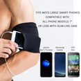 thumbnail image 2 of Lightweight Running Armband Workout Arm Band for Cell Phone, Key Card Holders Color:Black Size:XL, 2 of 8