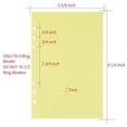 thumbnail image 2 of A5 Colorful 6-Hole Punched Ruled Refills Inserts for Organizer Binder, 5-Color Loose Leaf Planner Filler Paper,50 Sheets, 2 of 7