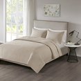 thumbnail image 1 of 510 Design Otto Ensemble de Courtepointe Réversible Douce 3 Pcs, Taille Lit Très Grand/Cal Très Grand, Kaki, 1 of 4