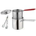 thumbnail image 3 of Luzkey Deep Fryer Set French Fries Pot French Fries Cooker Frying Basket Small Deep Fryer Pot for Baking Frying Boiling Home Kitchen With Lid, 3 of 6