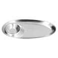 thumbnail image 2 of Snack Plate, Divided Durable Oval Spice Dish 304 Stainless Steel Safe  For Snacks For Sugar For Outdoor For Camping L,S, 2 of 8