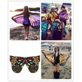thumbnail image 1 of Women Pixie Fairy Beach Scarves Wraps Colorful Soft Fabric Butterfly Wings, 1 of 5