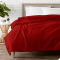 thumbnail image 2 of Bare Home Polar Fleece Bed Blanket - Lightweight - Premium Fleece - Throw, Red, 2 of 7