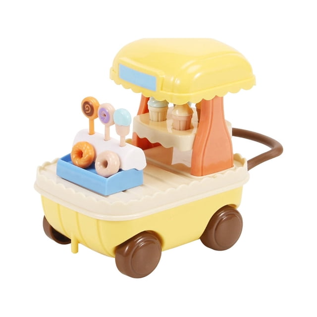 Meubles et Accessoires pour Maison de Poupée Miniature Meubles de Maison de Poupée Ensemble de Cuisine de Jeu Librairie Terrain de Jeu Ensemble de Réfrigérateur Miniature Accessoires de Scène de Jeu d'Imitation Jouets