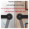 thumbnail image 4 of Door Lock, Tuya Smart Lock Fingerprint Password Bedroom Wooden Door Lock Office Home Ball Lock Handle Smart Lock ,Easy to Install, 4 of 8