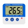 thumbnail image 1 of Digital Fridge Thermometer with Alarm Max Min Temperature LCD Display for Refrigerator Freezer Indoor Outdoor, 1 of 2
