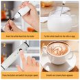 thumbnail image 4 of Mousseur à Lait, avec 2 Cappuccinos Réglables Acier Blanc Acier Inoxydable Vitesse Réglable Fabricant Usb 3 Vitesses 2 Inoxydable 2 Portatif Vitesse Acier 2 Portatif avec Vitesse Blanc 2 Blanc Ajustable, 4 of 6