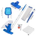 thumbnail image 3 of Aufmer 3 Pcs Portable Pool Cleaner 54in with Adjustable Pole, Handheld Vacuum for Spa/Pond/Inflatable Pools, Blue Plastic & Stainless Steel(Blue), 3 of 8