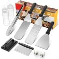thumbnail image 2 of 10-Piece Grill Utensils Kit for Teppanyaki & Plancha Cooking Stainless Steel BBQ Spatula Set, 2 of 6
