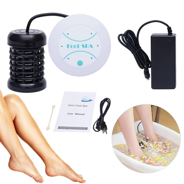 FcBaudy Massager Ionic Foot Bath Machine Pedicure Foot Bath Spa System For Home Use Ionic Cleanse Foot Bath Spa Machine With Foot Bath Bath Machine